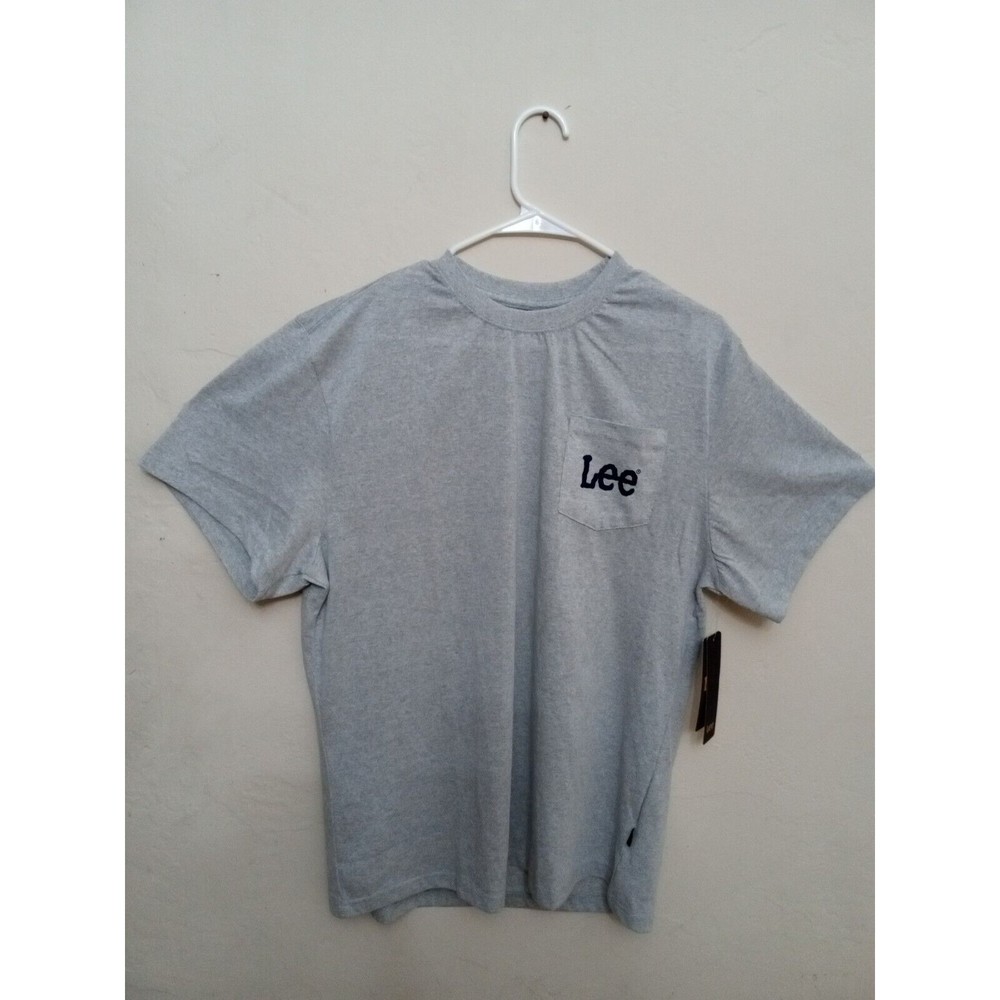 Lee Men’s Short Sleeve Stretch Pocket Tee. Heather Grey. Size XL. NEW